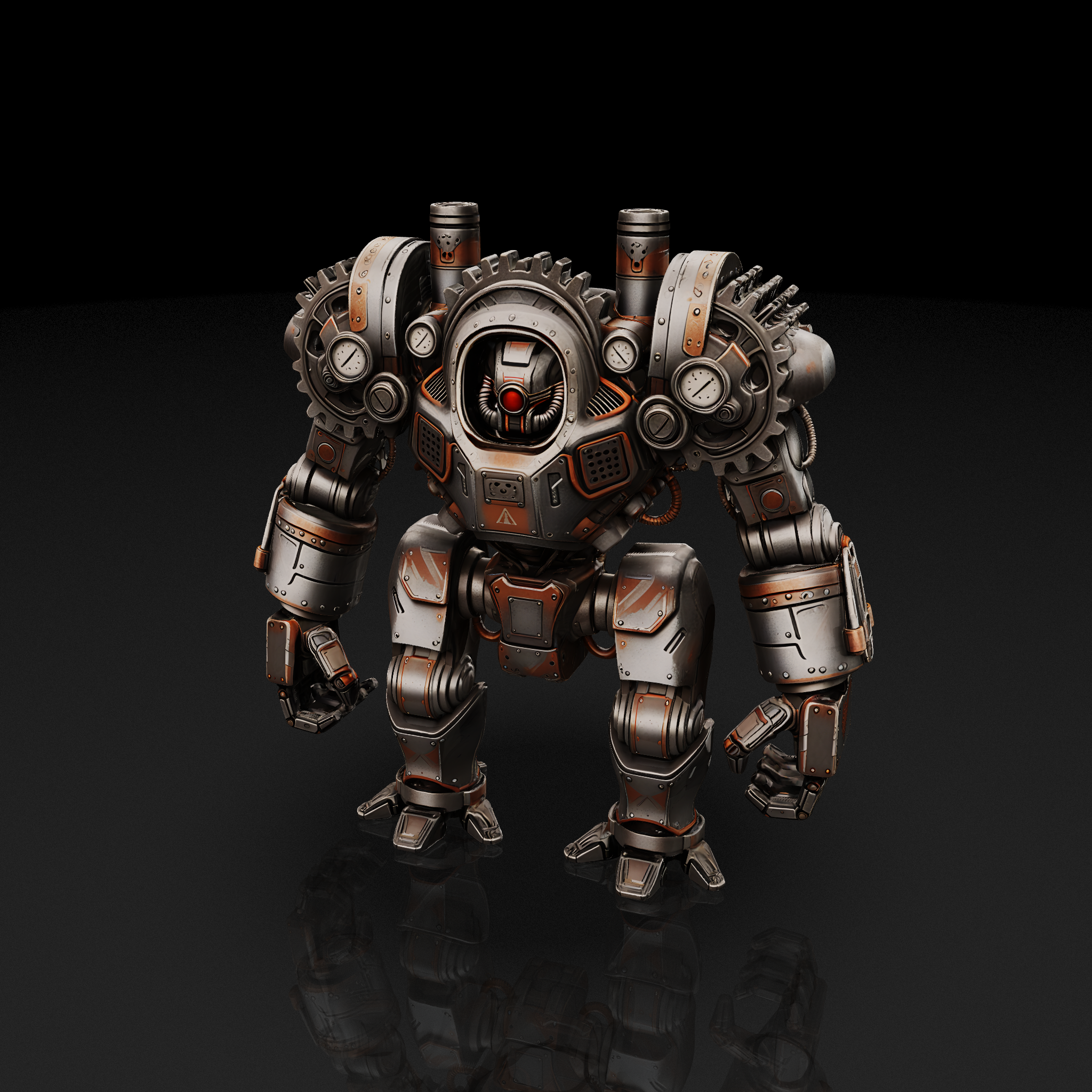 Rusty Steampunk Mech