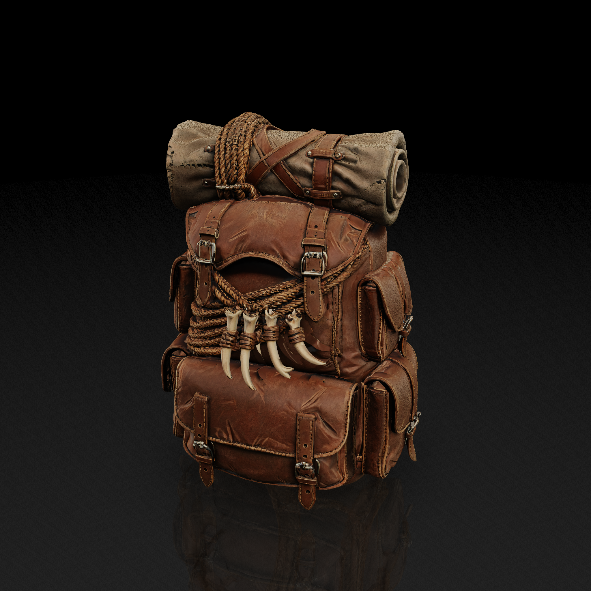 Adventure Leather Backpack