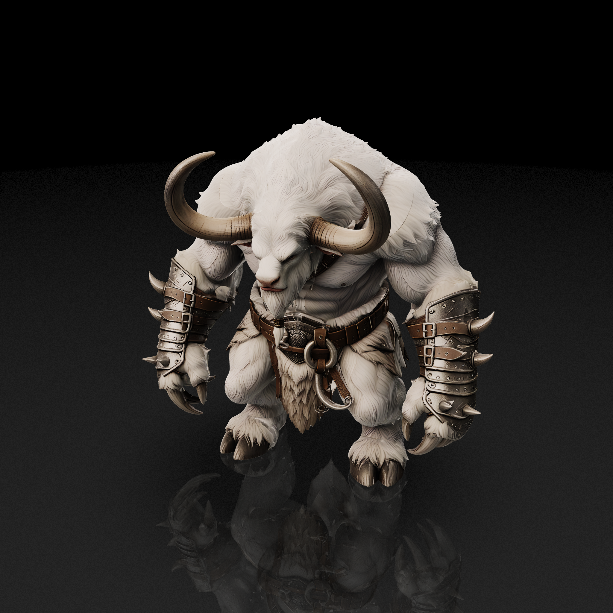 White Armored Minotaur