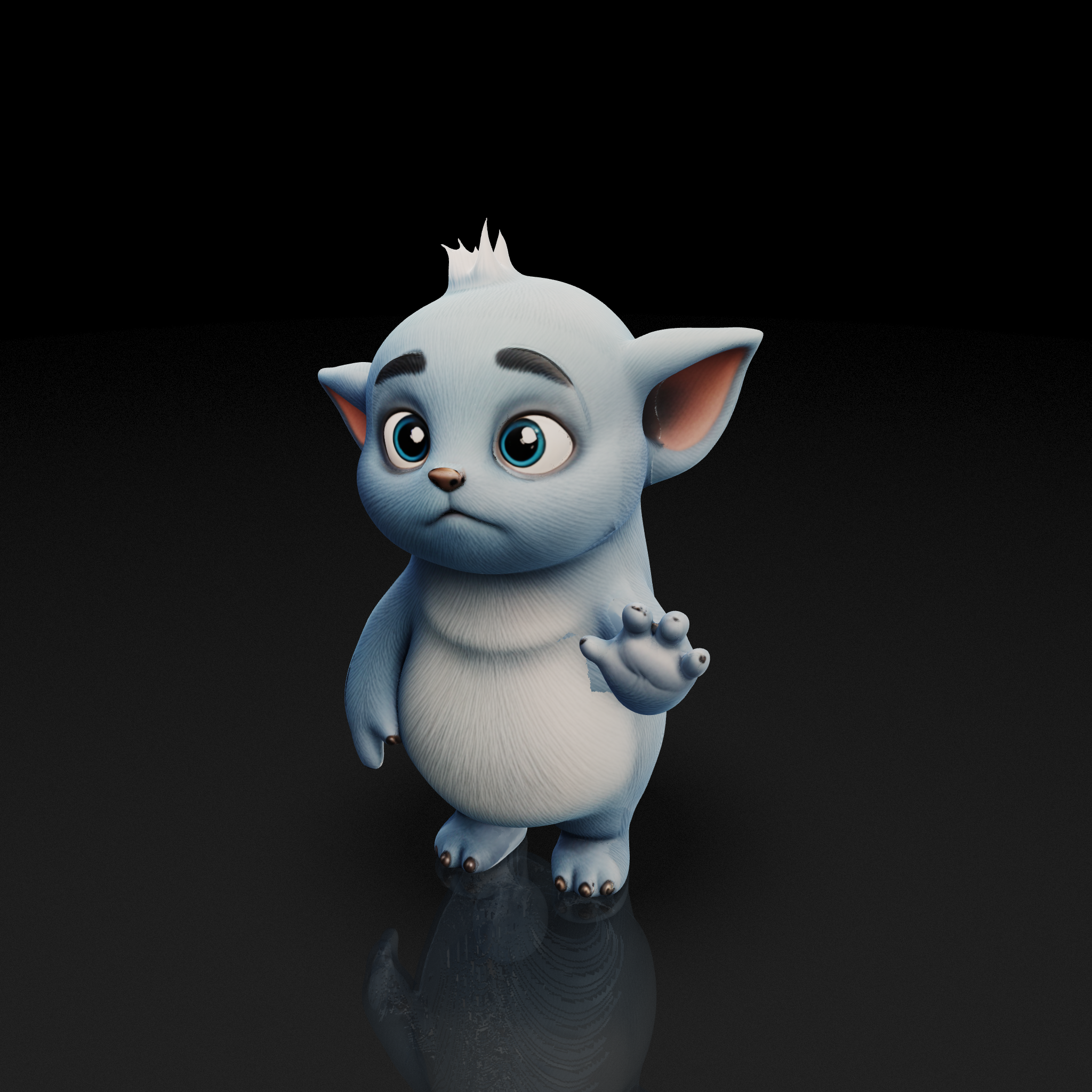 Blue Furry Creature