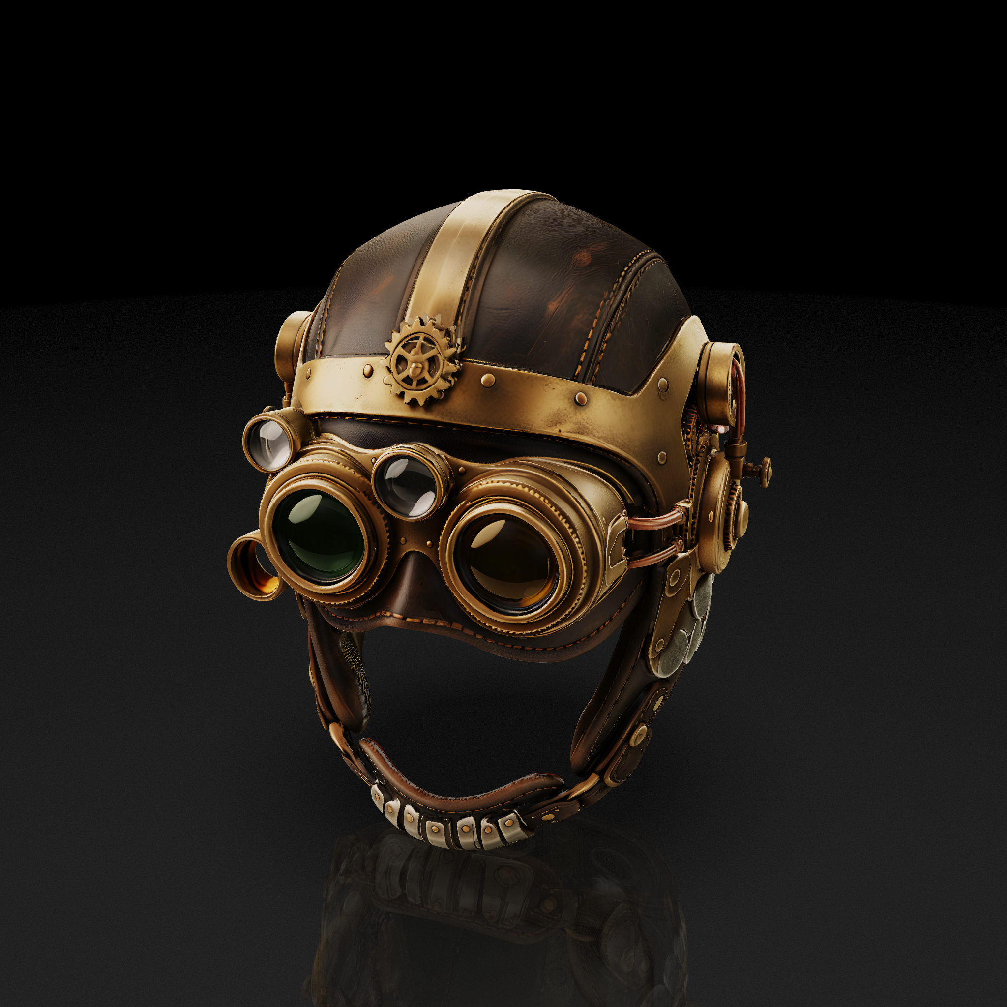 Steampunk Aviator Helmet