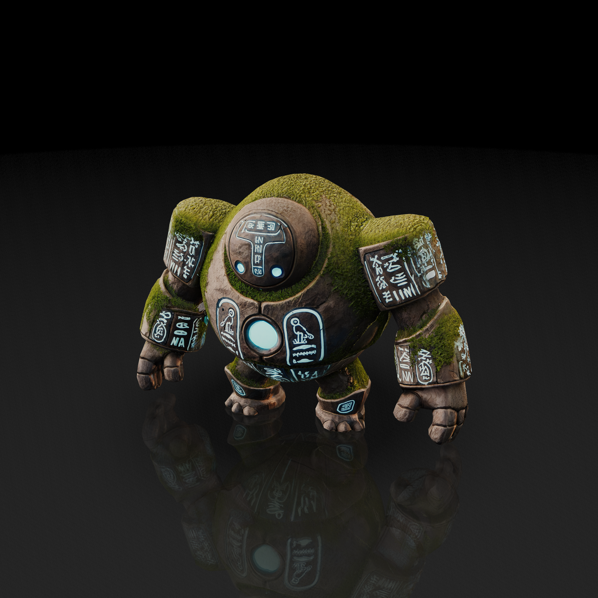 Mossy Stone Rune Golem