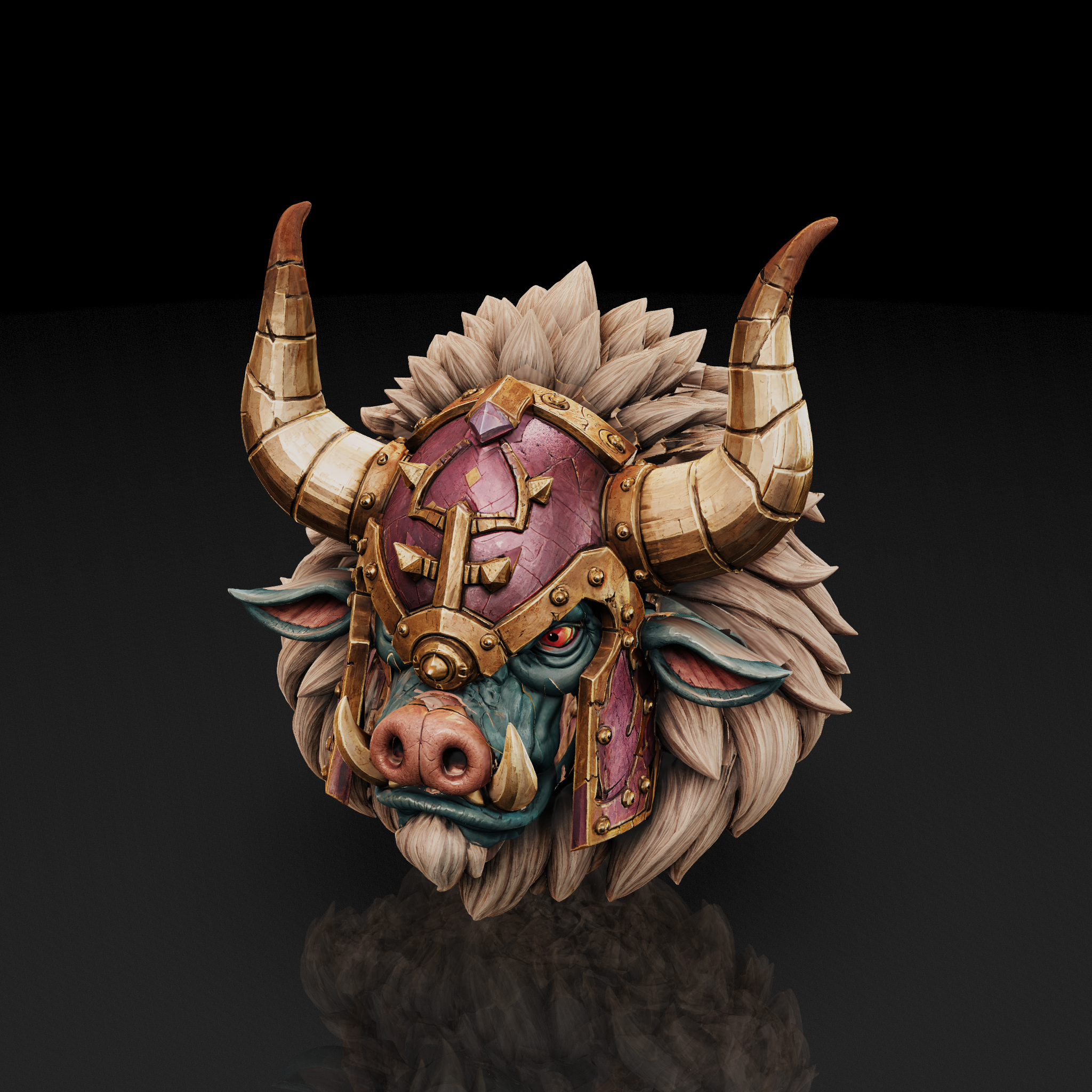Armored Beast Head