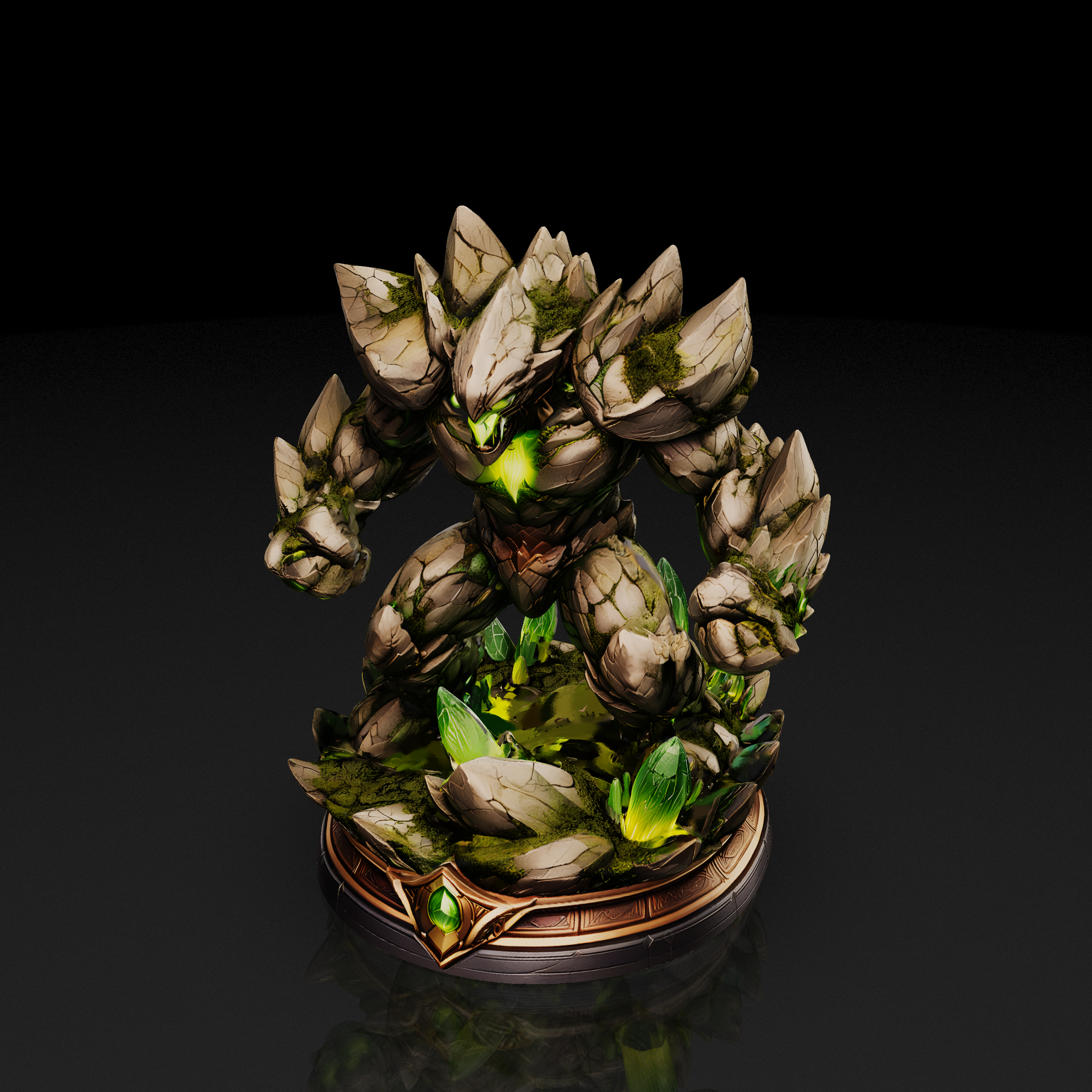 Emerald Golem Statue