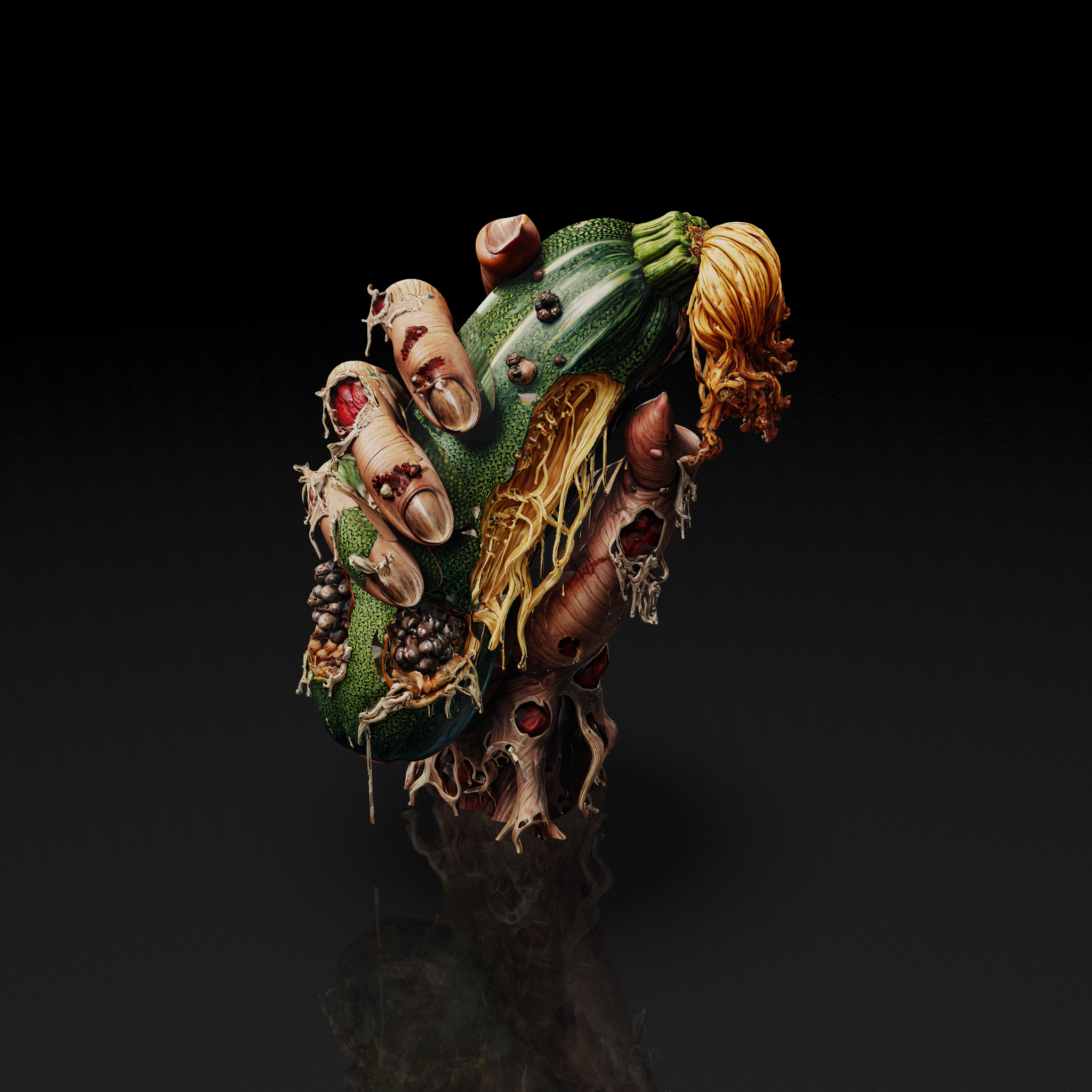 Decaying Zucchini Hand