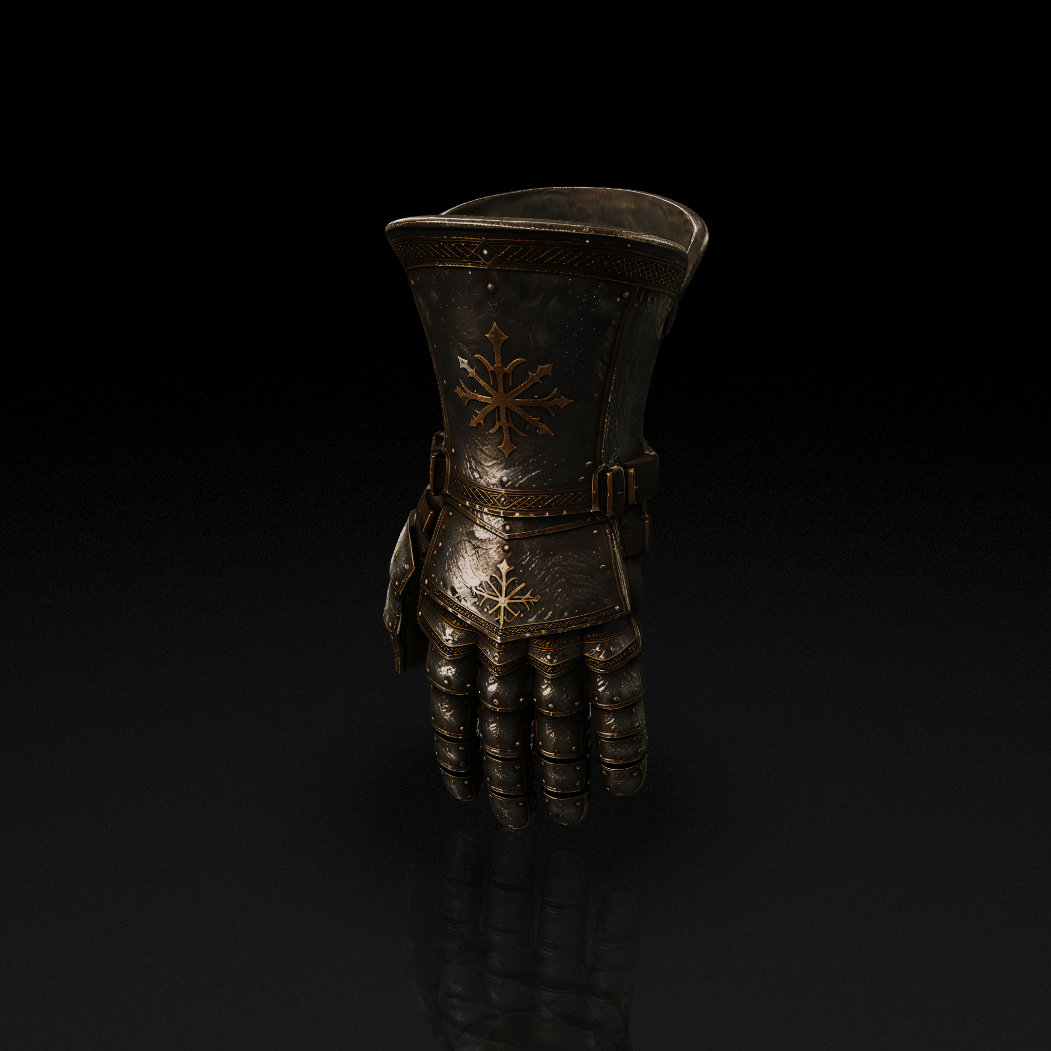 Ornate Metal Gauntlet