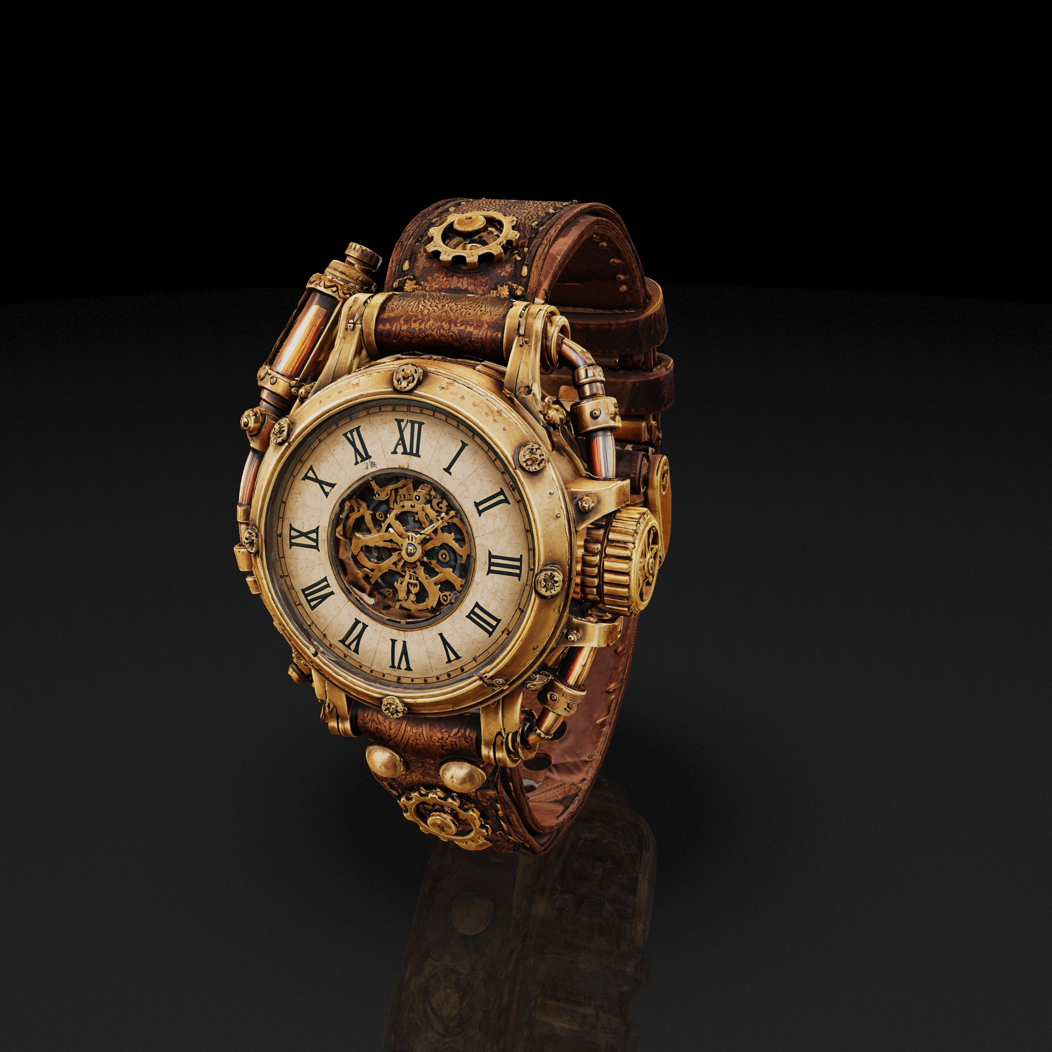 Steampunk Watch - 3D model