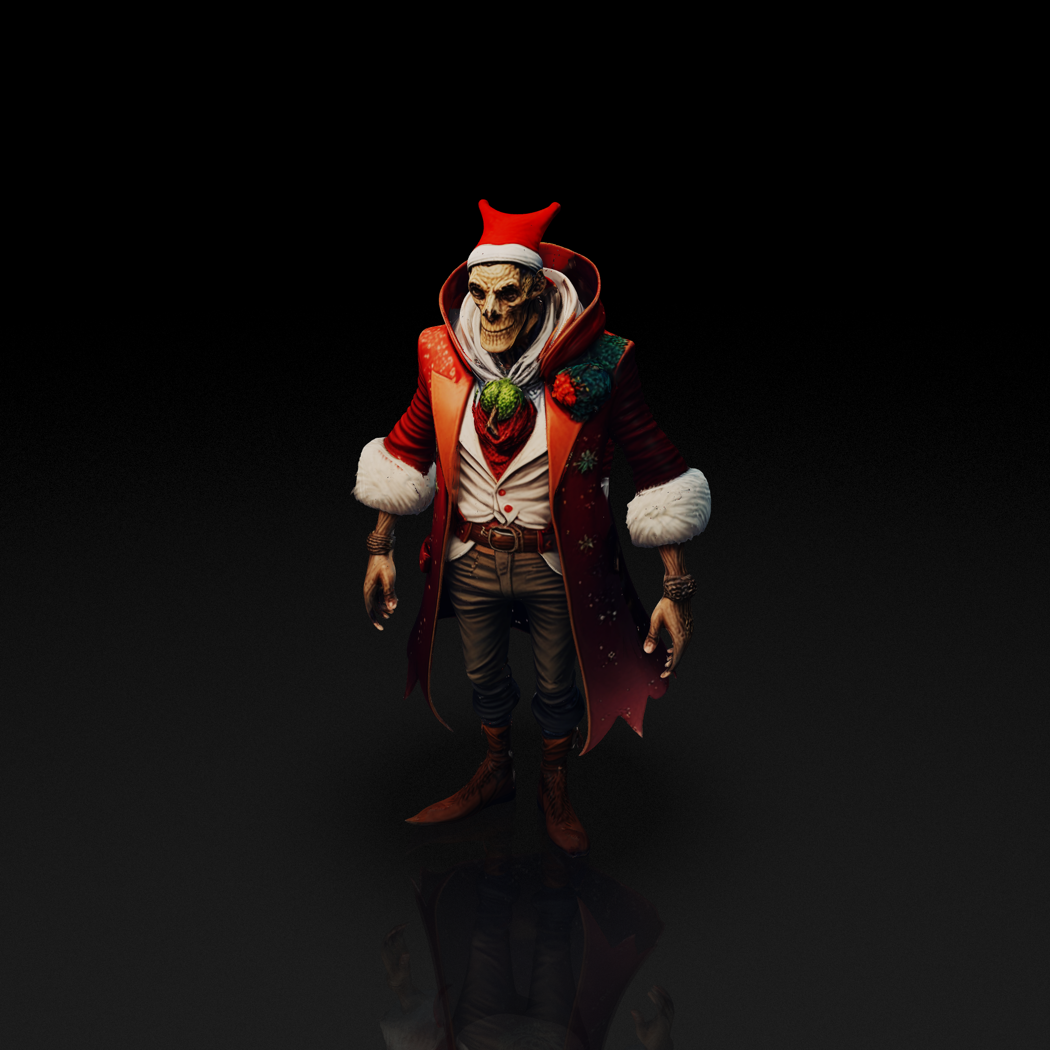 Skeletal Santa Claus