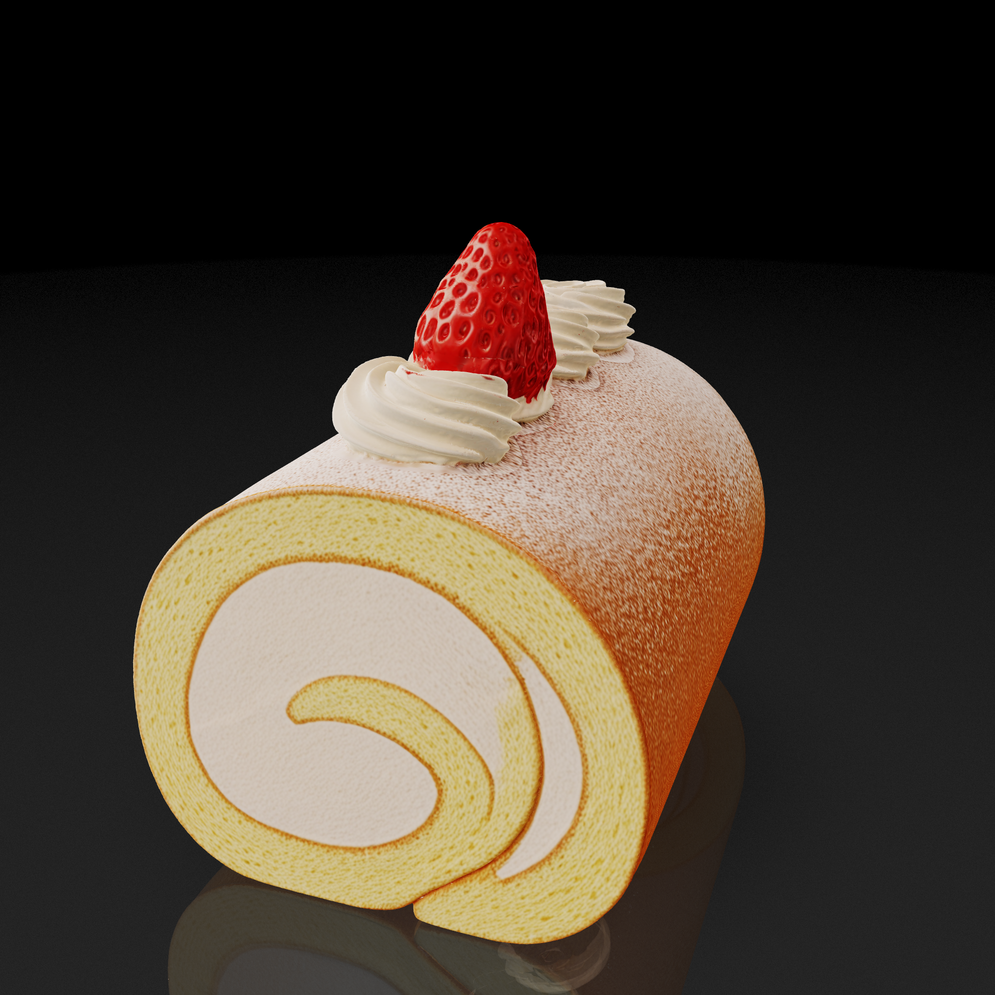 Strawberry Roll Cake