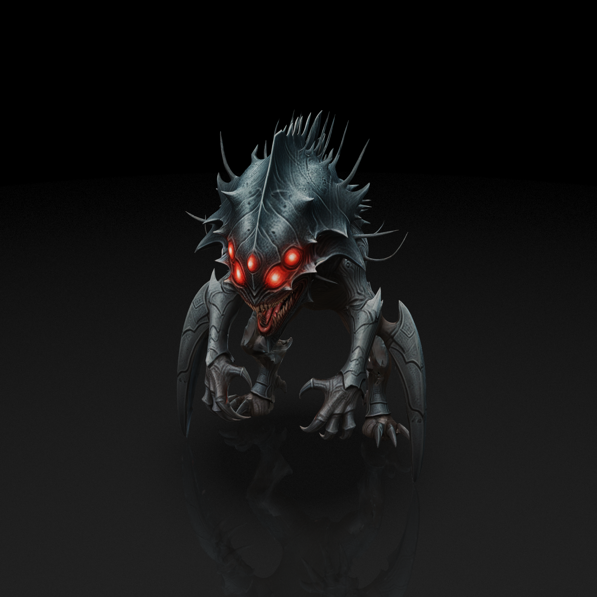 Spiked Alien Monster