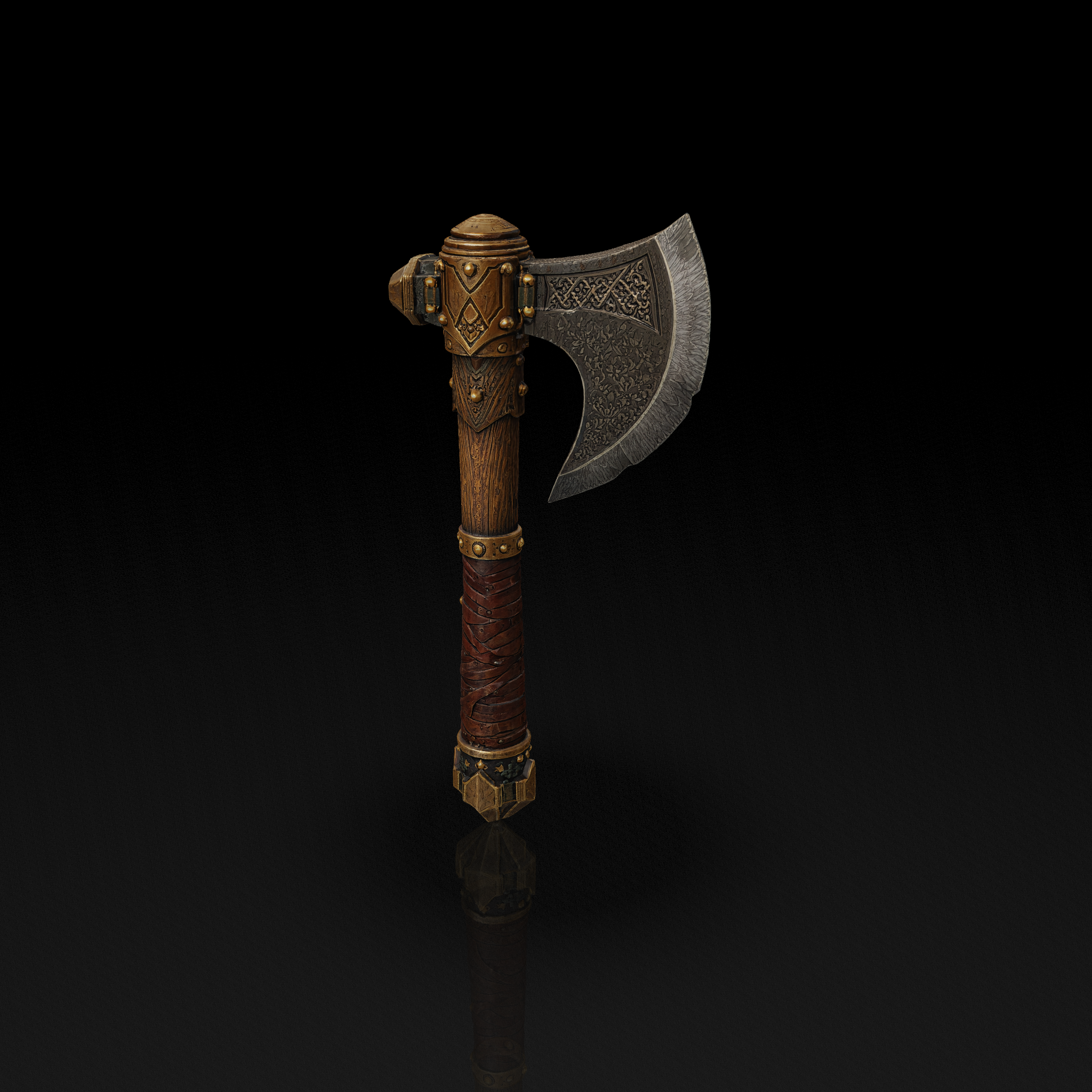 Dwarven Battle Axe - 3D model