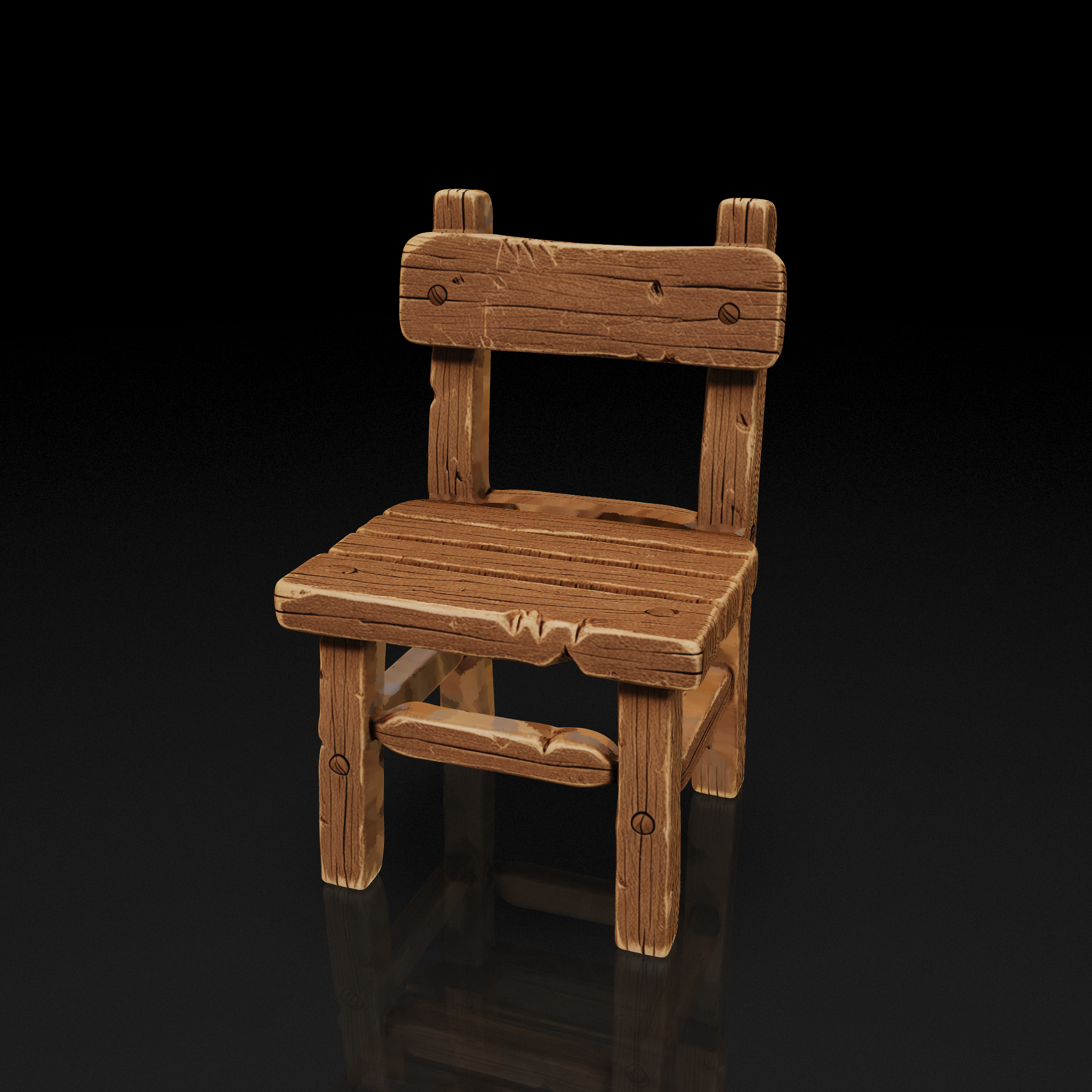 Rustic Wooden Chair