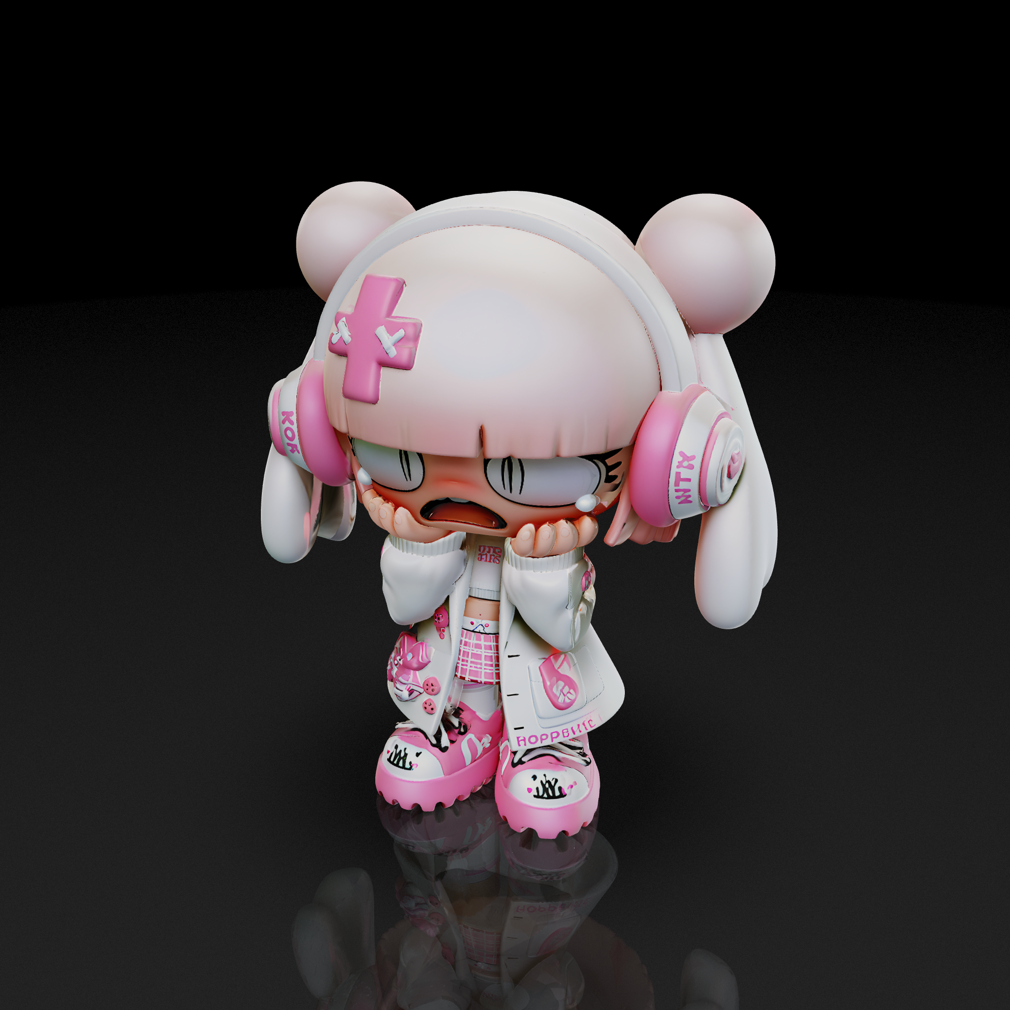 Pink Nurse Figure