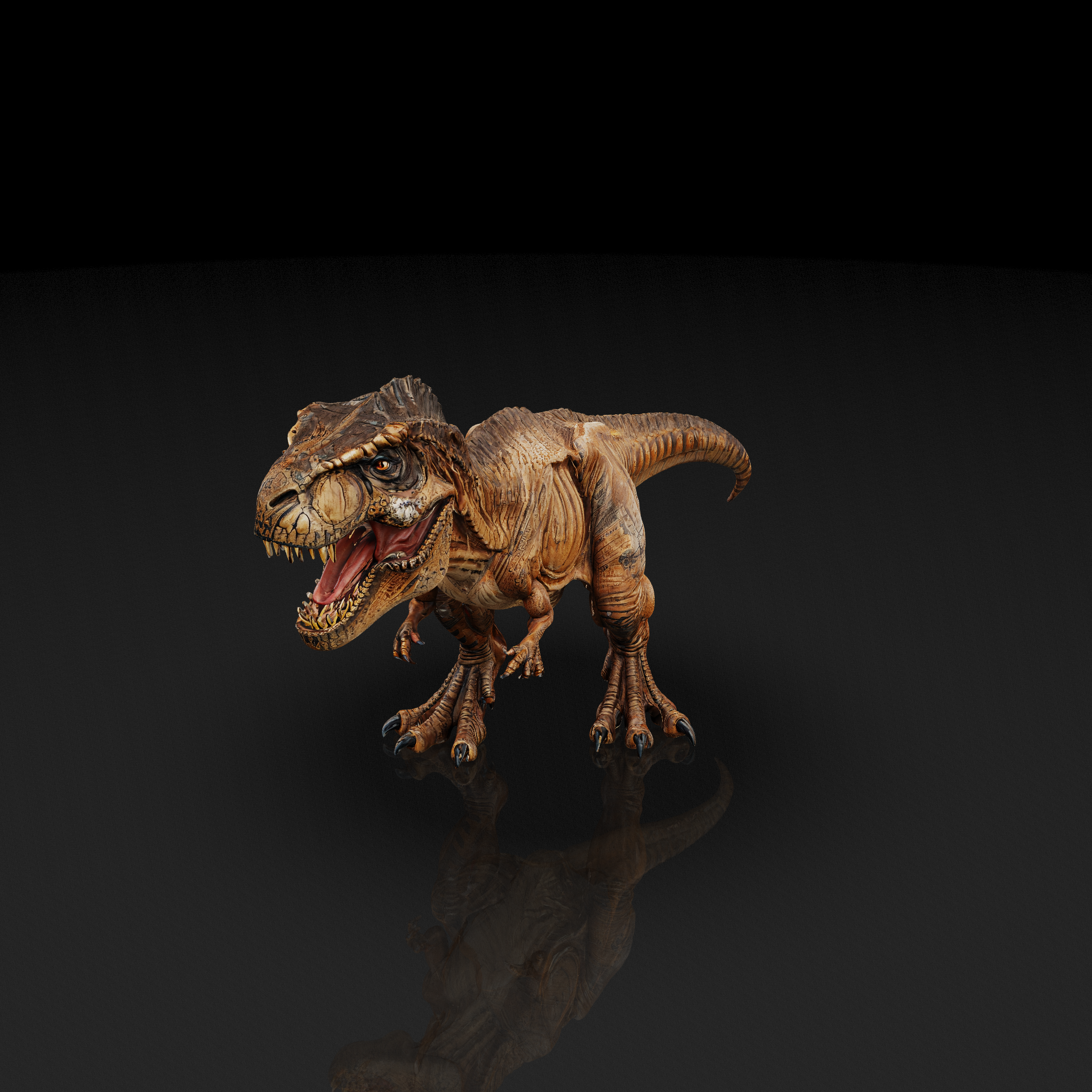 Realistic Tyrannosaurus Rex - 3D model