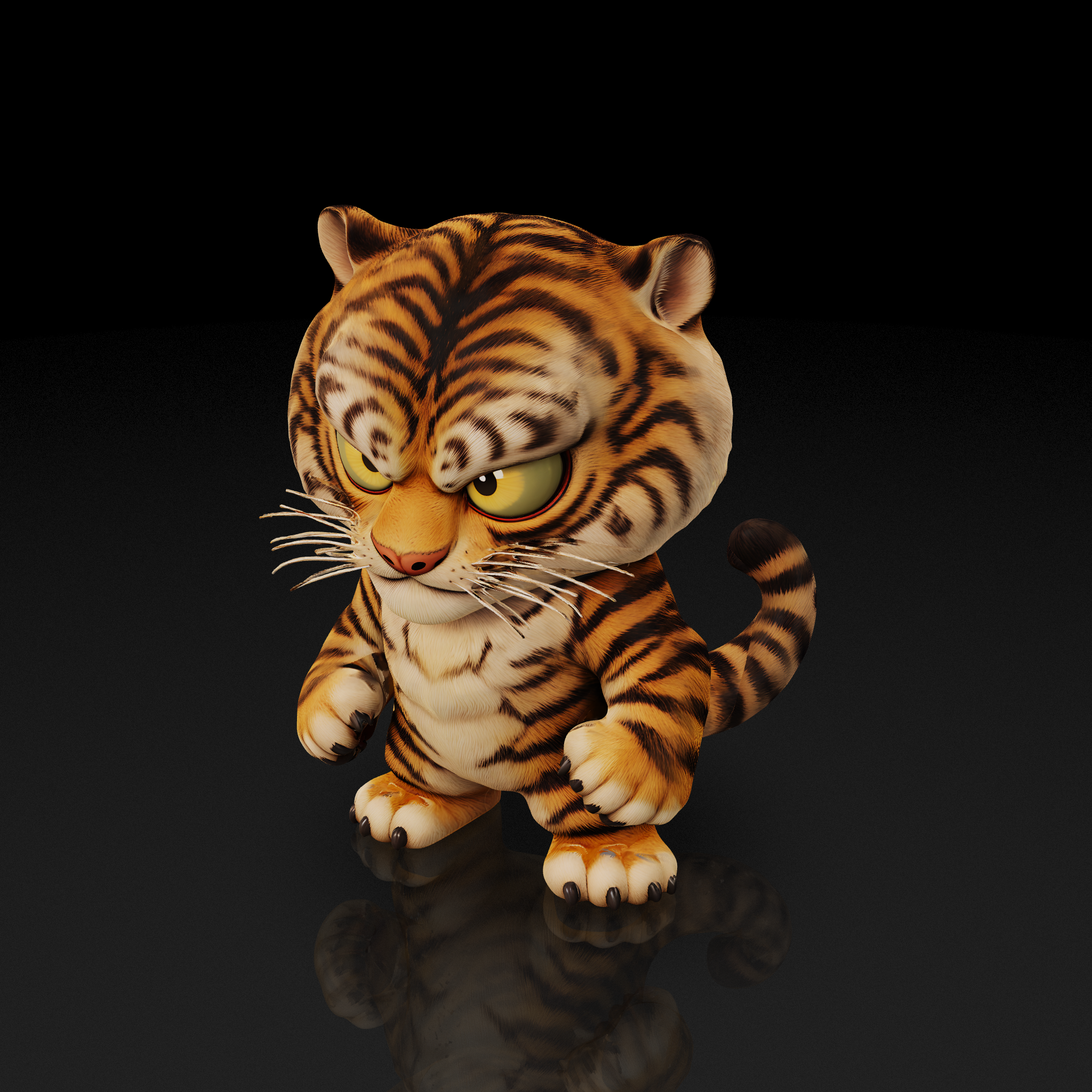 Stylized Tiger Cub