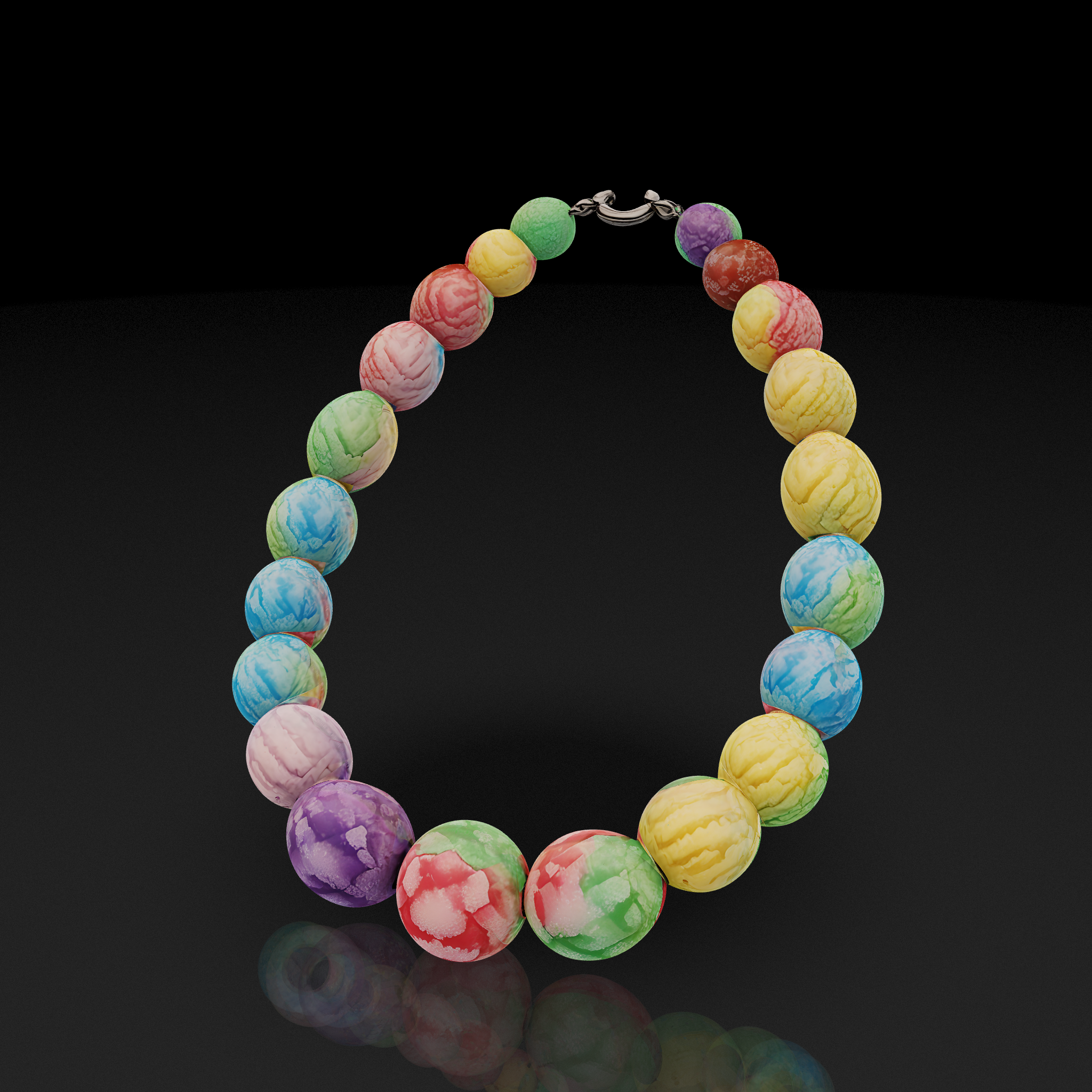 Frosted Bead Necklace