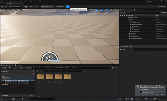 VARCO3D toolbar icon - On